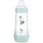 Mam biberon easy start / anti - colique nature - 320ml - aqua - tétine débit 3 - x1 Mam biberon easy start / anti - colique nature - 320ml - aqua - tétine débit 3 - x1
