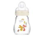 Mam biberon verre 170ml - 0 + mois - tétine débit 1 - blanc Mam biberon verre 170ml - 0 + mois - tétine débit 1 - blanc