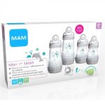 Mam coffret naissance biberon anti - colique gris 1er age avec tétine Mam coffret naissance biberon anti - colique gris 1er age avec tétine