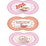 Mam original lot de 3 tetines en silicone (2 mam original & 1 mam night), 18 + mois, rose, ensemble sucette ...