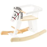 Mamabrum cheval a bascule en bois evolutif 48 x 26 x 68 cm avec anneaux de protection d�montables k11 ...