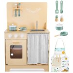 Mamabrum cuisine enfant en bois avec eclairage led + tablier & accessoires en bois - four placard avec ... Mamabrum cuisine enfant en bois avec eclairage led + tablier & accessoires en bois - four placard avec ...