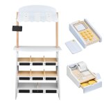 Mamabrum marchande enfants en bois 48 22 5 99 cm grand stand vendeur jeu d imitation caisse enregistreuse ...