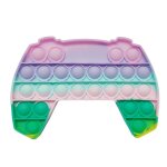 Manette de jeu macaron en silicone, jouet a pression sensorielle, anti - stress, relaxant, soulage les ...