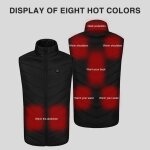 Manteau chauffant electrique en coton pour homme et femme, gilet chauffant avec chargeur usb, hiver