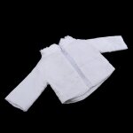 Manteau en coton blanc et pantalon noir, accessoires pour vtements de poupes de 18 pouces