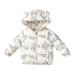 Manteau en couette a capuche pour enfants parka chaude doudoune légère - beige - enfant - 100cm - unisexe ... Manteau en couette a capuche pour enfants parka chaude doudoune légère - beige - enfant - 100cm - unisexe ...