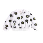 Manteau pour enfants, veste a manches longues a imprimé floral pour filles de 2 a 7 ans, avec fermeture ... Manteau pour enfants, veste a manches longues a imprimé floral pour filles de 2 a 7 ans, avec fermeture ...