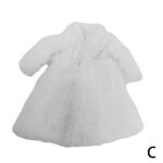 Manteau de fourrure douce a manches longues, hauts, robe d'hiver chaude, vtements dcontracts, accessoires, ...