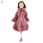 Manteau de fourrure de poupe a manches longues pour barbies, 30cm, 1 pice, vtements, accessoires, ...