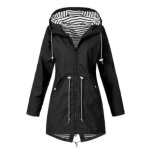 Manteau impermable a capuche pour femmes, veste coupe - vent, poncho d'extrieur, vtements de fort ...