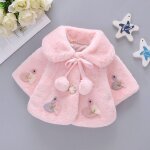 Manteau en peluche pour bbs filles, veste en coton pour enfants, hauts chauds pour nouveau - ns, manteaux ...