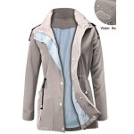 Manteau de pluie a capuche multicolore pour femmes, veste de pluie lgre et impermable pour camping ...