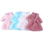 Manteau de poupe fait a la main pour filles, vtements en fourrure, vtements d'hiver, tenue lopard, ...