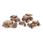 Maquette 3d en bois - 5 v�hicules de 7 a 11, 8 cm