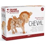 Maquette 3d mécanique en bois - cheval - autre Maquette 3d mécanique en bois - cheval - autre