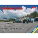 Maquettes arodrome militaire sovitique des annes 1980 : mig29, apa - 50m (zil - 131), atz - 5 sovpag ...