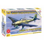 Maquette avion : bombardier en piqu allemand junkers ju - 87 b2 sur skis - zvezda