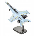 Maquette d'avion de chasse f18 en alliage 1 / 100 avec lumière et musique bleu ciel Maquette d'avion de chasse f18 en alliage 1 / 100 avec lumière et musique bleu ciel