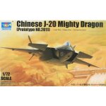 Maquette avion : chinese j - 20 mighty dragon (prototype n2011) - trumpeter