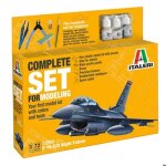 Maquette avion militaire - italeri - f - 16 c / d night falcon - coffret complet pour modlisme - italeri ...