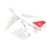 Maquette d'avion moul� sous pression, 16cm, en alliage, jouet, collection cadeau, swiss airline 1 / 400, ...