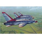 Maquette avion : north american f - 100d : sous livre des thunderbirds - trumpeter