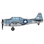 Maquettes avions : set de 4 mini avions sbd - 3 dauntless (pr? - peints) - trumpeter