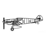 Maquettes avions : set mini avions bf109t - trumpeter