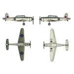 Maquettes avions : set mini avions blackburn skua - trumpeter