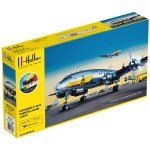 Maquette avion : starter kit : c - 121a constellation mats - heller