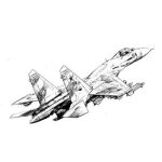 Maquette avion : sukho su - 27sm - zvezda