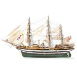 Maquette bateau en bois : amerigo vespucci - occre