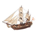 Maquette de bateau en bois : la candelaria - occre