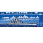 Maquette bateau : cuirass� us bb - 63 missouri 1991 - trumpeter
