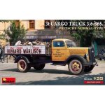Maquette camion 3t cargo truck 3, 6 - 36s. pritsche - normal - type - miniart - mini art