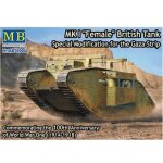 Maquette char britannique mk. i female : bataille de gaza octobre 1917 - master box Maquette char britannique mk. i female : bataille de gaza octobre 1917 - master box