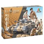 Maquette char - italeri - crusader mk. iii with british crew - 1 / 35�me - 9 figurines incluses - italeri ...