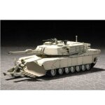 Maquette char lourd us m1a1 abrams avec lames anti mines 1991 - trumpeter