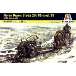 Maquette hippomobile breda 20 avec figurines - maquettes italeri