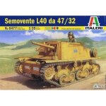 Maquette - italeri - semovente l40 47 / 32 - echelle 1:35 - chars d'assaut - gris - italeri