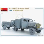 Maquette militaire - miniart - camion radio k - 51 - 1 / 35 - remorque k - 52 - kit int�rieur d�tail ...