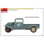 Maquette militaire - miniart - tempo e400 - camion d'entretien ferroviaire - 1 / 35 - avec personnel ...