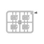Maquette - miniart - 24013 - 12 bidons en plastique - echelle 1:24 - d�tails r�alistes