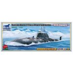 Maquette sous - marin : russian akula ii class attack submarine k335 giepard - bronco models
