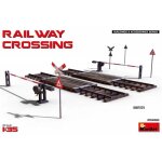 Maquette train maquette diorama railway crossing miniart35666 1:35 maquette char promo - miniart