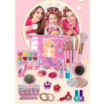 Maquillage enfant jouet fille, lavable petite fille avec malette make up set cadeau de anniversaire jouet ...