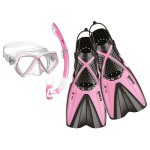 Mares - kid's set x - one pirate - kit de plong�e taille 30 - 34 - s, rose