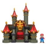 Super mario bros wonder deluxe bowser jr. castle playset, sous licence officielle, avec figurine mario ...