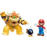 Super mario nintendo mario contre bowser : bataille de lave - playset 7  / 18 cm, sous licence officielle, ...